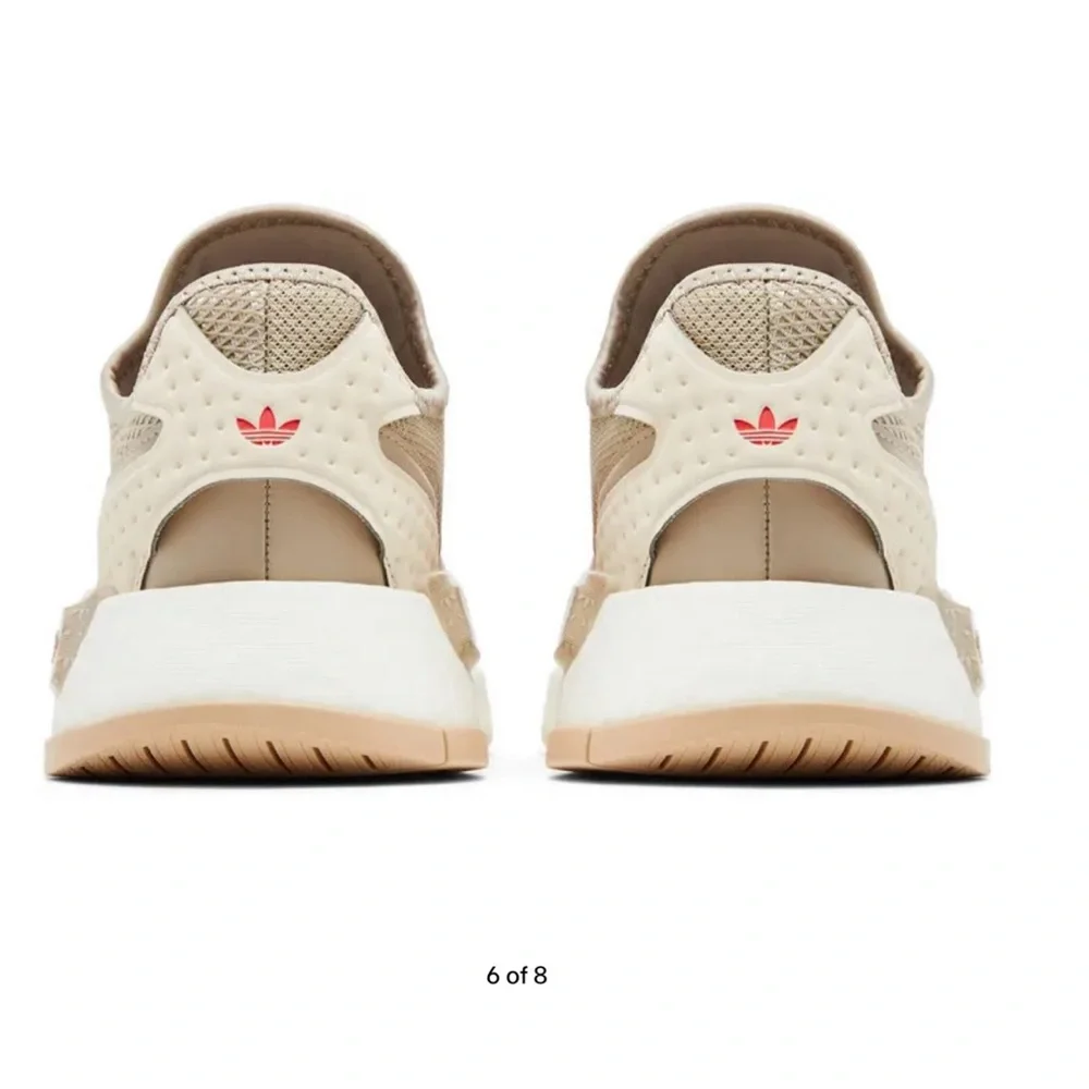 NEW Adidas Tan and Red Athletic Shoes
